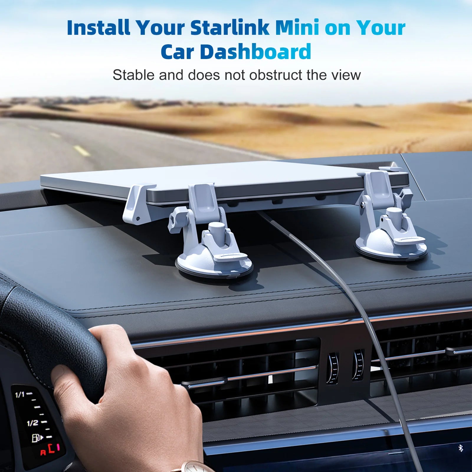 One Bracket 2 Suction Cups For Starlink Mini Sunroof Suction Cup Car