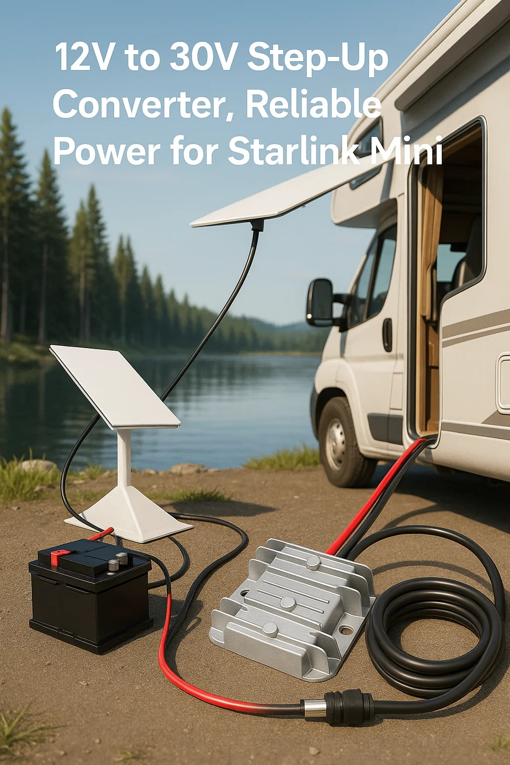 New Starlink Mini Step Up Power Cable 12V/24V to 30V 3.5A Converter