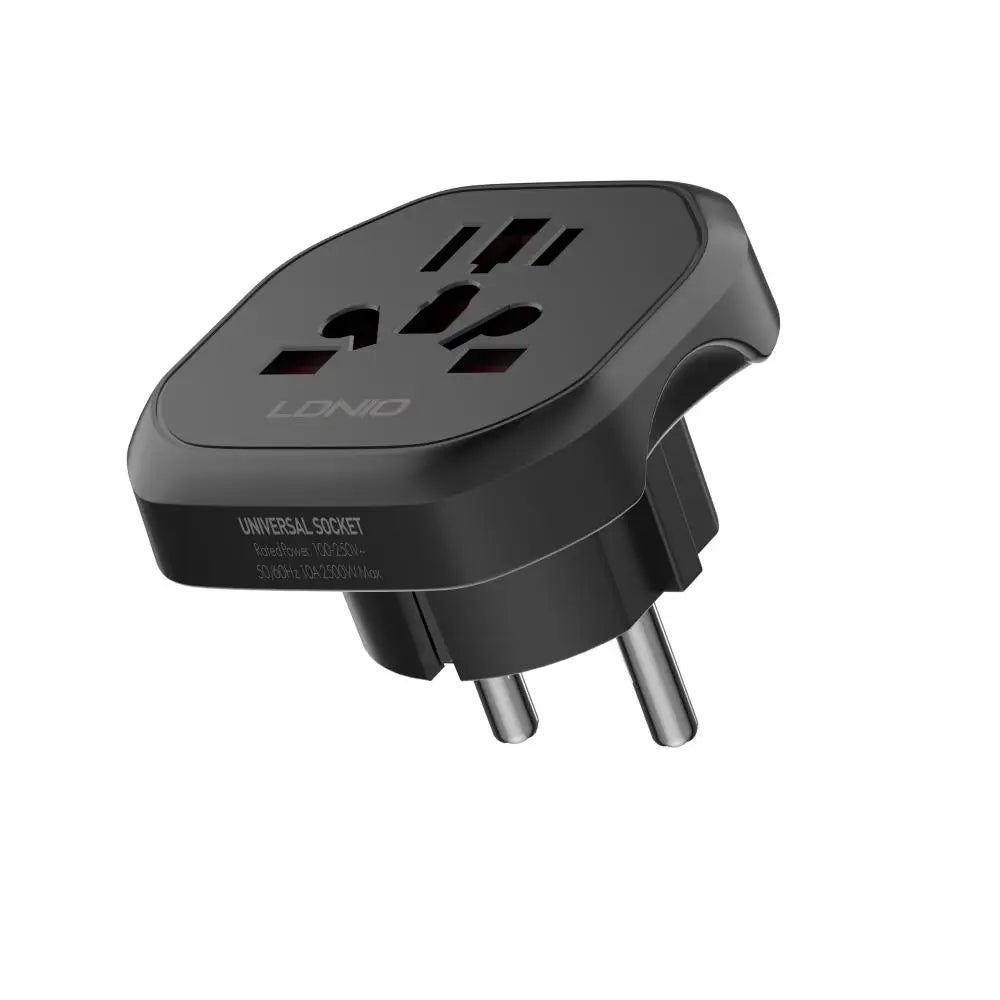 LDNIO Korea EU Plug Adapter 2500W Travel Adapter Converter High