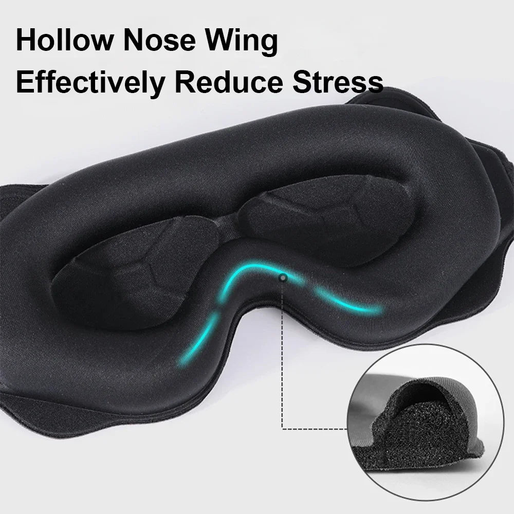 3D Sleeping Mask Block Out Light Soft Padded Sleep Mask For Eyes